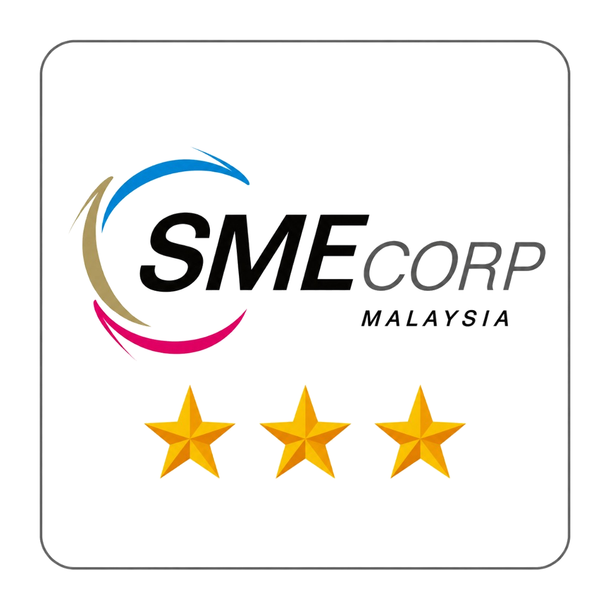 SME Corporation Malaysia competitiveness rating badge